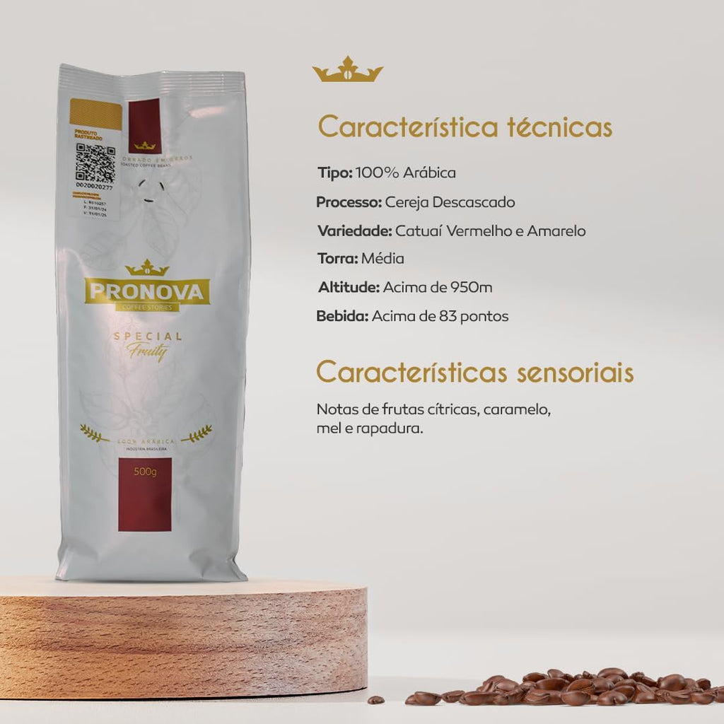 Pronova Coffee Stories Special Fruity - Café Especial em Grãos 500g
