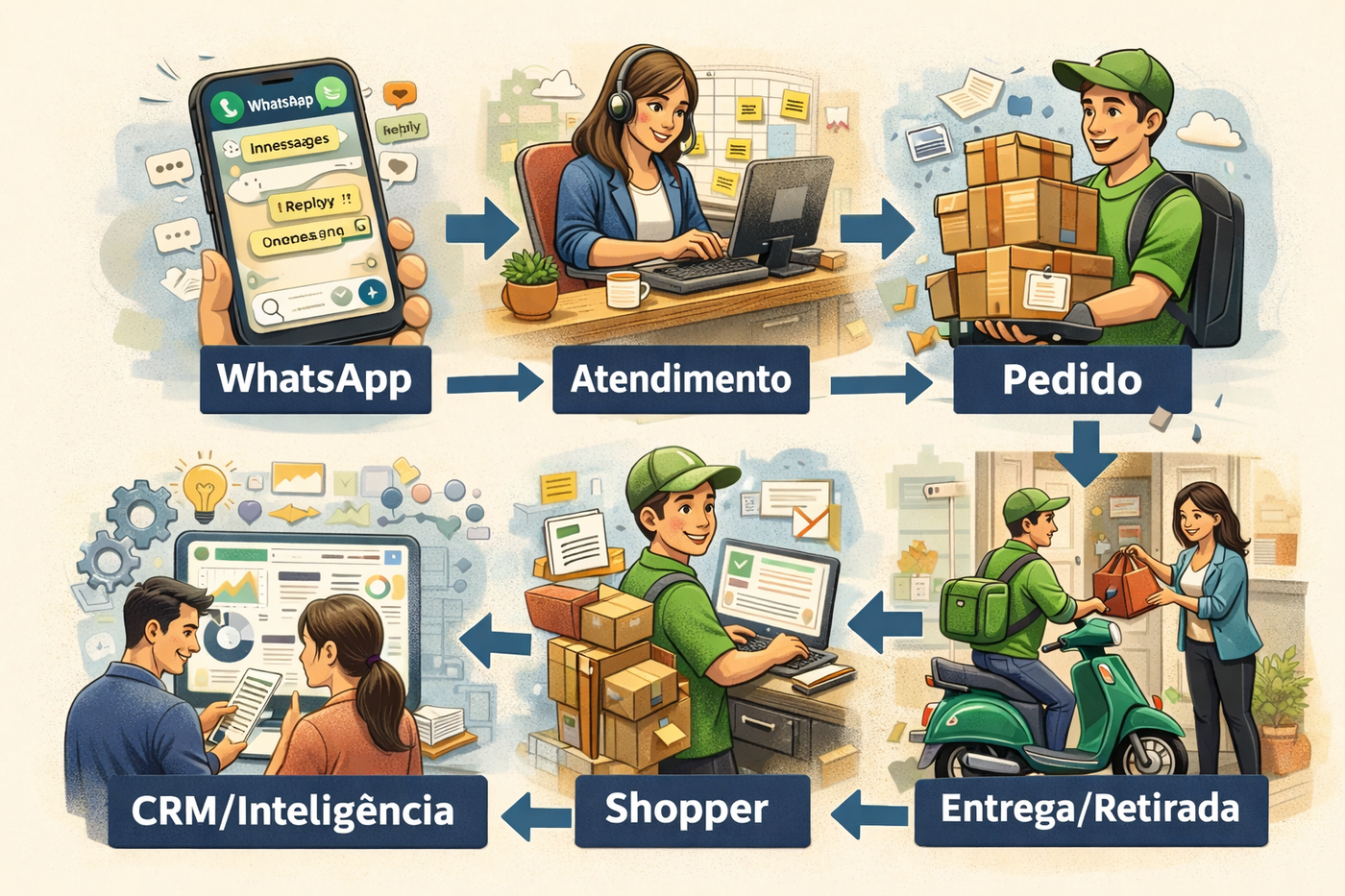 Ilustração da seção
